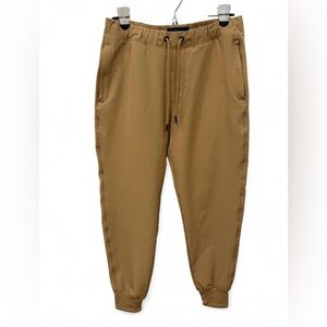 NWOT‎ Abercrombie & Fitch Khaki Joggers Small Drawstring Elastic Waist Pockets